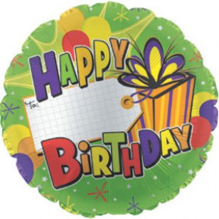 Happy Birthday Name It Balloon 
